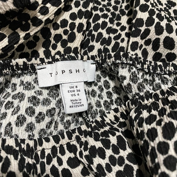 Topshop Spot shirred mini dress - Picture 4 of 4